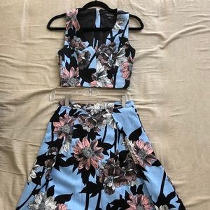 2-piece Floral Midi Skirt & Top (Miss Selfridge)